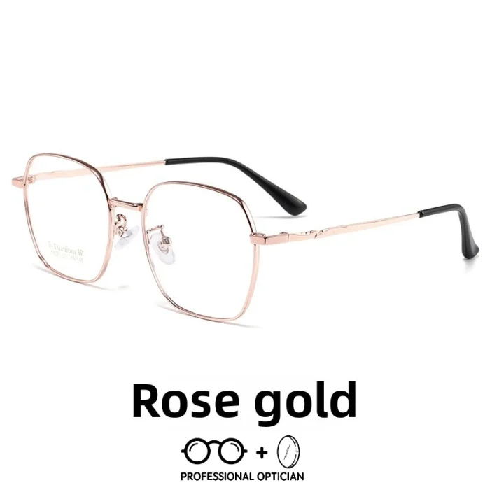 Trendy Fashionable New Vintage Irregular Polygon Large Frame Blue Light Myopia Glasses Men Optical Prescription Progressive - Image 2