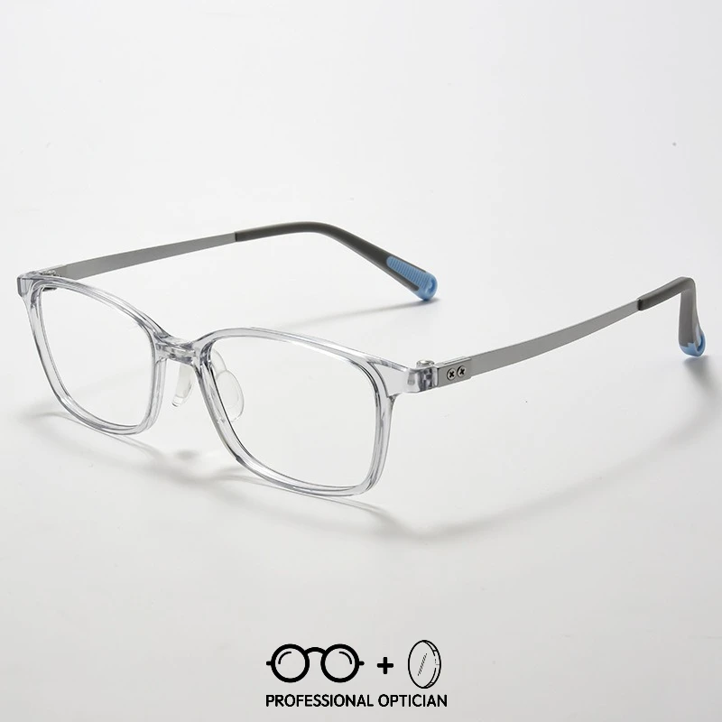 Teenagers Children Students Ultra Light TR + Titanium Myopia Hyperopia Astigmatism Anti Blue Light Optical Glasses