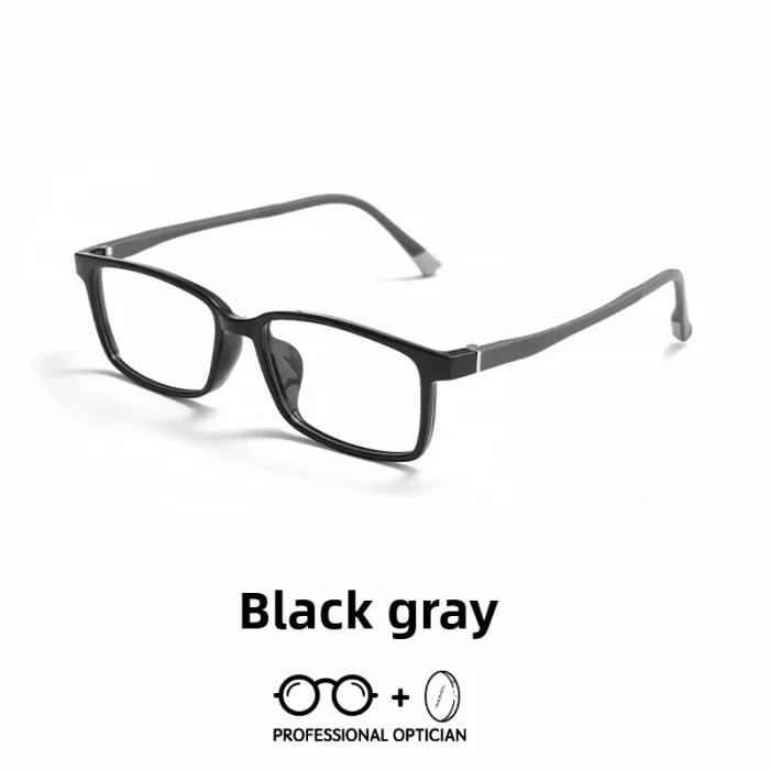 Casual Literary TR90 Square Full Frame Men and Women Myopia Hyperopia Anti Blue Light Prescription Progresivos Optical Glasses - Image 4
