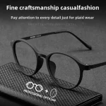 Ultra-light Full-frame Retro TR Round Optical Frames Men's Korean-style Trendy Myopia Blue Light Prescription Glasses Women - Image 6