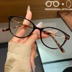Exquisite Tortoiseshell Cat Eyel Face Shaping Myopia Hyperopia Astigmatism Anti Blue Light Prescription Optical Glasses - Image 6