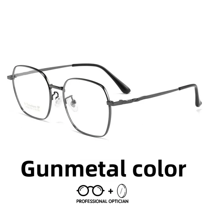 Trendy Fashionable New Vintage Irregular Polygon Large Frame Blue Light Myopia Glasses Men Optical Prescription Progressive - Image 3