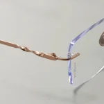 Ultra-light Pure Titanium Rimless Spectacle Frames Gold Wire Small Frame Glasses Frames for Men Women Can Be Fitted with Lenses - Image 8