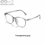 Ultra Light TR90 Literary Retro Round Frame Plain Myopia Hyperopia Astigmatism Anti Blue Light Prescription Optical Glasses - Image 3