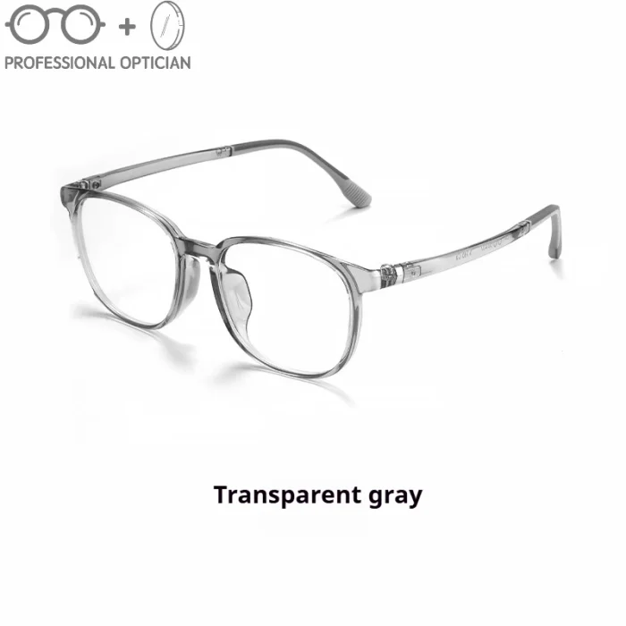 Ultra Light TR90 Literary Retro Round Frame Plain Myopia Hyperopia Astigmatism Anti Blue Light Prescription Optical Glasses - Image 3