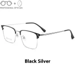 Ultra Light Business Square Black Frame Myopia Hyperopia Astigmatism Anti Blue Light Prescription Progressive Optical Glasses - Image 2