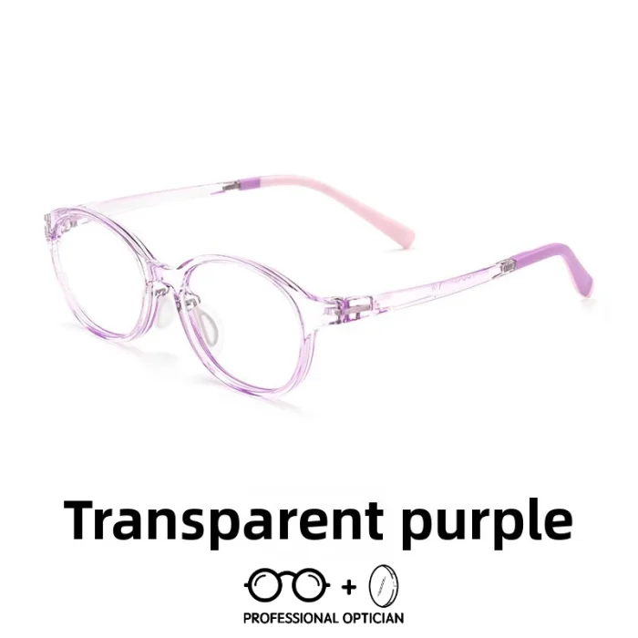 Ultra-light TR90 New Kid Myopia Frames Transparent Small Frame Student Blue Light Glasses Men Optical Prescription Progressive - Image 3