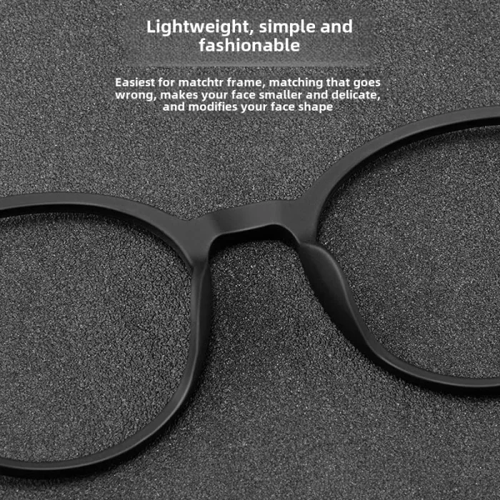 Ultra-light Full-frame Retro TR Round Optical Frames Men's Korean-style Trendy Myopia Blue Light Prescription Glasses Women - Image 7