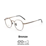 Ultra-light Pure Titanium Retro Small Round Myopia Blue Light Glasses Unisex Optical Prescription Multifocales Progresivos