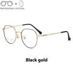 Women's Vintage Titanium Glasses Frame - Retro Round HD Optical Eyewear, Lightweight Prescription Eyeglasses Blue Light - Image 4