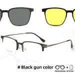 TR90 Magnetic Clip-On Business Sunglasses Night Driving Prescription Glasses Men Eyewear Summer Polarized Myopia Eyeglasses - Image 2