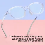 Ultra-light TR90 New Kid Myopia Frames Transparent Small Frame Student Blue Light Glasses Men Optical Prescription Progressive - Image 6
