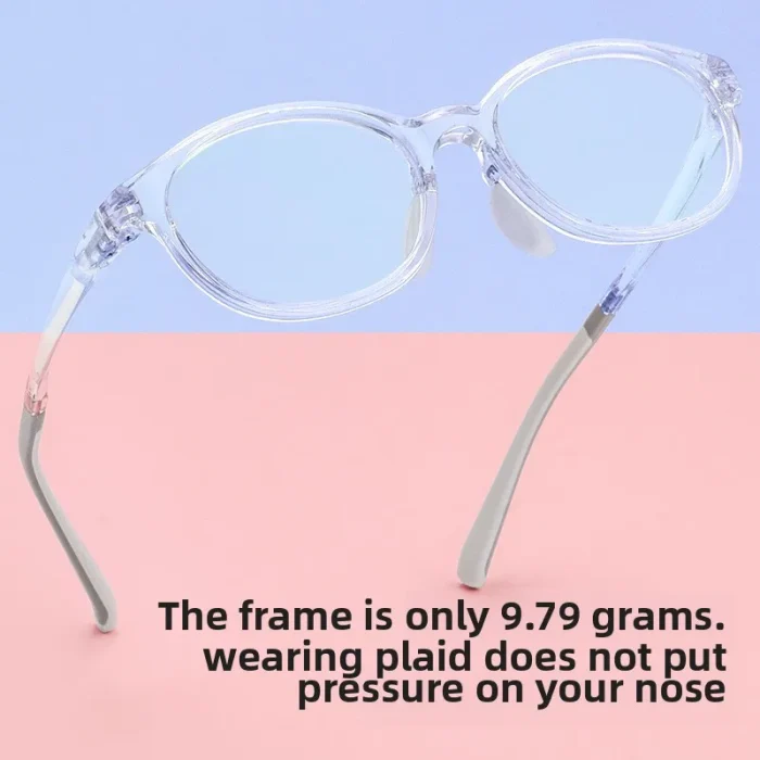 Ultra-light TR90 New Kid Myopia Frames Transparent Small Frame Student Blue Light Glasses Men Optical Prescription Progressive - Image 6