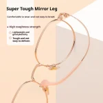 Women's Vintage Titanium Glasses Frame - Retro Round HD Optical Eyewear, Lightweight Prescription Eyeglasses Blue Light - Image 8