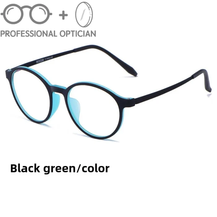 Ultra-light Full-frame Retro TR Round Optical Frames Men's Korean-style Trendy Myopia Blue Light Prescription Glasses Women - Image 4