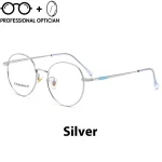 Fashion Retro Style Round Ultra-light Pure Titanium Full Small Blue Light Prescription Glasses Women Oculos De Grau Feminino - Image 2