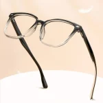 Two-Tone Transparent Black, Slimming Design, Super Light TR90 Glasses Men Optical Prescription Progressive Unisex نظارات طبية - Image 11