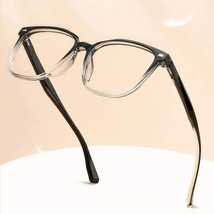 Two-Tone Transparent Black, Slimming Design, Super Light TR90 Glasses Men Optical Prescription Progressive Unisex نظارات طبية - Image 11