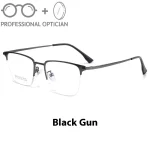 Simple Business Fashion Versatile Ultra Light Alloy Myopia Hyperopia Astigmatism Anti Blue Light Prescription Optical Glasses - Image 2