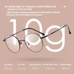 Fashion Retro Style Round Ultra-light Pure Titanium Full Small Blue Light Prescription Glasses Women Oculos De Grau Feminino - Image 8