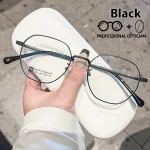 Unisex Ultra Light Polygon Alloy Fashion Myopia Hyperopia Astigmatism Anti Blue Light Prescription Optical Glasses - Image 2