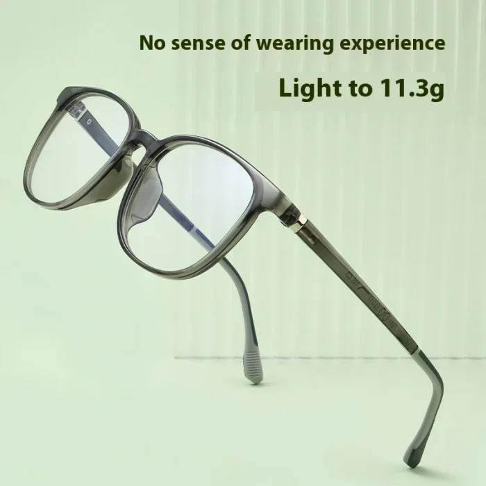 Ultra Light TR90 Literary Retro Round Frame Plain Myopia Hyperopia Astigmatism Anti Blue Light Prescription Optical Glasses - Image 8
