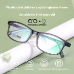 Kids Boys Ultra Light Plastic Steel Full Frame Big Children Myopia Anti Blue Light Prescription Multifocales Progresivos Glasses - Image 7
