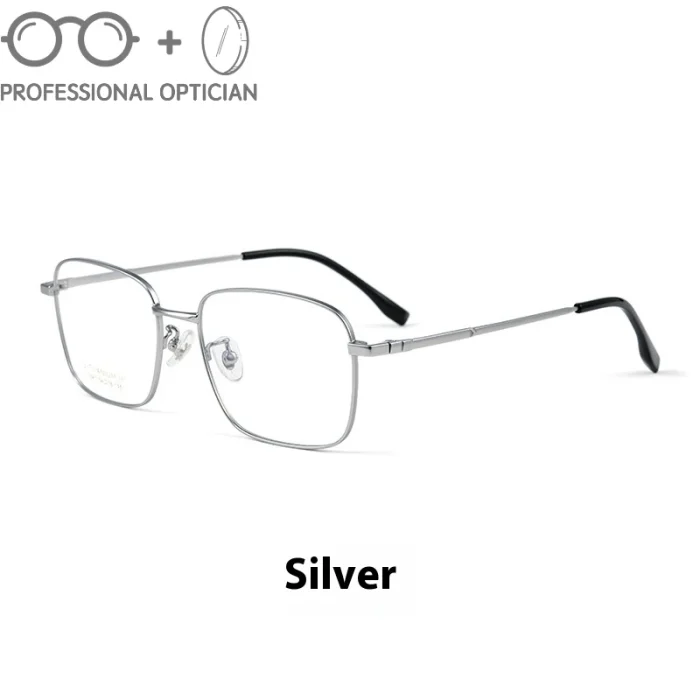 New Ultra-light Pure Titanium Business Full-frame Anti-blue Light Myopia Prescription Multifocal Progressive Glasses Men Women - Image 2
