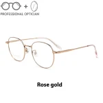 Ultra-light Pure Titanium Trendy Retro Glasses Women Myopia Blue Light Glasses Men Optical Prescription Progressive نظارات طبية - Image 3