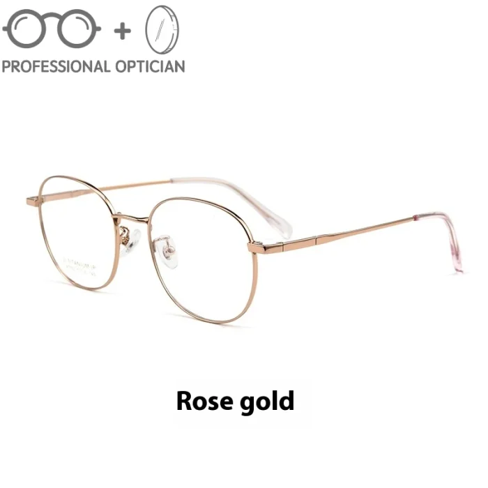 Ultra-light Pure Titanium Trendy Retro Glasses Women Myopia Blue Light Glasses Men Optical Prescription Progressive نظارات طبية - Image 3
