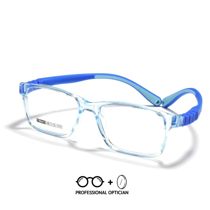 Medical Children's Myopia Control Glasses for Boys and Girls Aged 6-10 with Skin Friendly Anti Slip Silicone Detachable Temples - Image 3