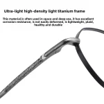 Ultra-light Pure Titanium Retro Small Round Myopia Blue Light Glasses Unisex Optical Prescription Multifocales Progresivos - Image 7
