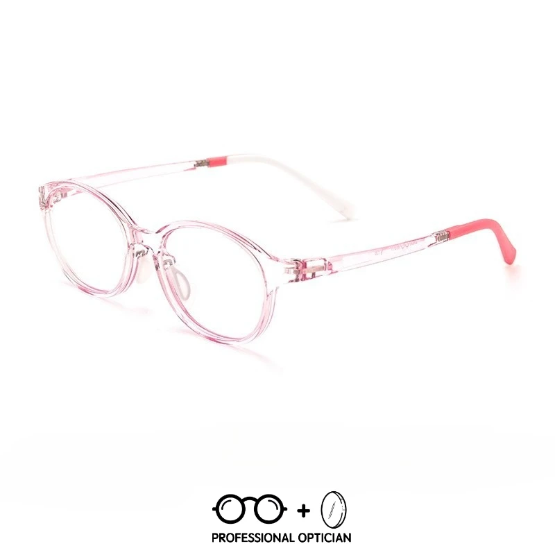 Ultra-light TR90 New Kid Myopia Frames Transparent Small Frame Student Blue Light Glasses Men Optical Prescription Progressive