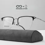 Simple Business Fashion Versatile Ultra Light Alloy Myopia Hyperopia Astigmatism Anti Blue Light Prescription Optical Glasses - Image 5