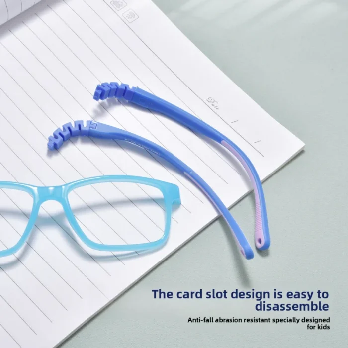 Medical Children's Myopia Control Glasses for Boys and Girls Aged 6-10 with Skin Friendly Anti Slip Silicone Detachable Temples - Image 10