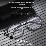 Fashion Casual Men's Anti-blue Light Glasses Eyebrow Eyeglasses Pure Titanium Prescription Glasses Men  Oculos Masculino De Grau - Image 5