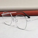 Trendy Fashionable New Vintage Irregular Polygon Large Frame Blue Light Myopia Glasses Men Optical Prescription Progressive - Image 7