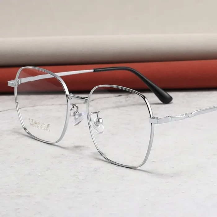 Trendy Fashionable New Vintage Irregular Polygon Large Frame Blue Light Myopia Glasses Men Optical Prescription Progressive - Image 7