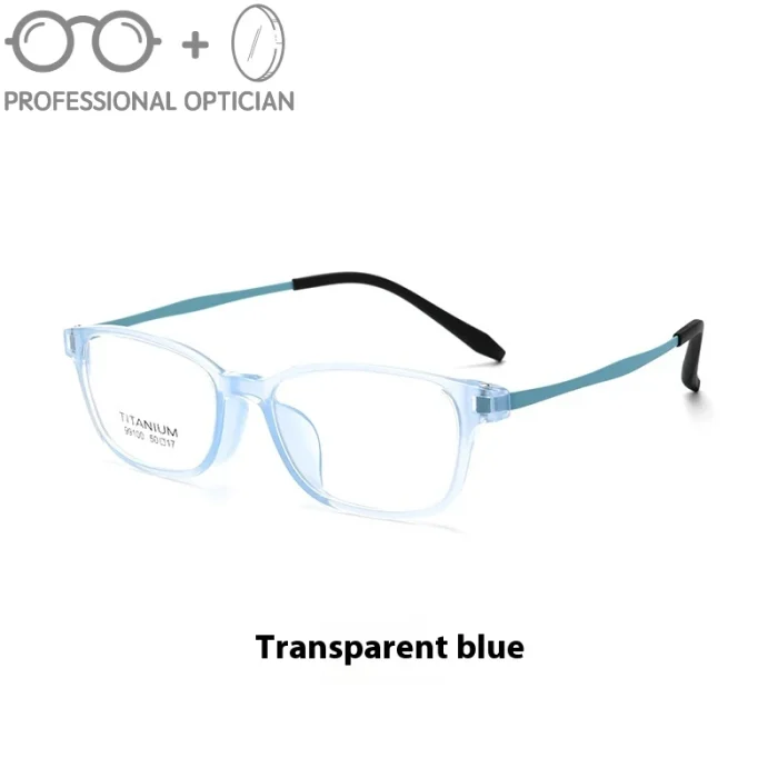 Ultra-light Pure Titanium Kids Eyeglasses Jelly Color Frames Girl Myopia Blue Light Glasses Men Optical Prescription Progressive - Image 2