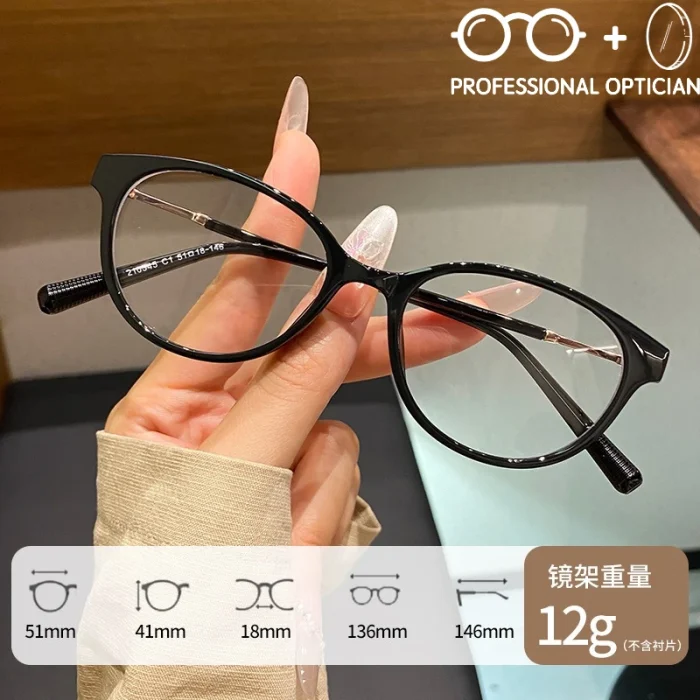 Exquisite Tortoiseshell Cat Eyel Face Shaping Myopia Hyperopia Astigmatism Anti Blue Light Prescription Optical Glasses - Image 5