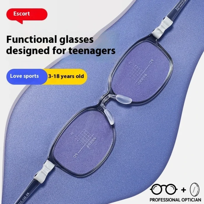 Screwless Safe Sports Adjustable Junior Myopia Control Children’s Blue Light Glasses Men Optical Prescription Progressive - Image 9
