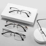 Simple Business Fashion Versatile Ultra Light Alloy Myopia Hyperopia Astigmatism Anti Blue Light Prescription Optical Glasses - Image 7