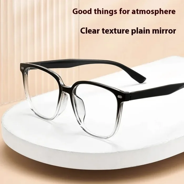 Two-Tone Transparent Black, Slimming Design, Super Light TR90 Glasses Men Optical Prescription Progressive Unisex نظارات طبية - Image 9