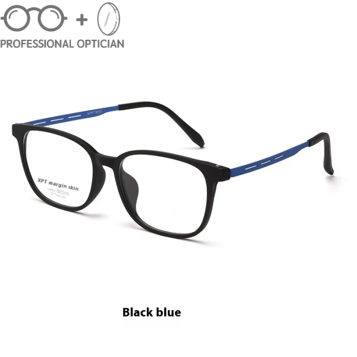Rubber Titanium Full Titanium Ultralight Men's Student Myopia Hyperopia Astigmatism Anti Blue Light Prescription Optical Glasses - Image 5