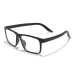 Men's Sport Black Frame Glasses Men- Oversize TR90 Design Sports Eyeglasses for Large Faces, Anti-Slip Temples Shockproof Lenses - Image 9