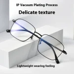 New Ultra-light Pure Titanium Business Full-frame Anti-blue Light Myopia Prescription Multifocal Progressive Glasses Men Women - Image 8