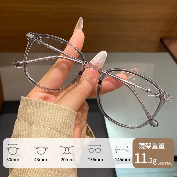 High End Retro Tortoiseshell Round Frame Korean Style Myopia Hyperopia Astigmatism Anti Blue Light Prescription Optical Glasses - Image 5