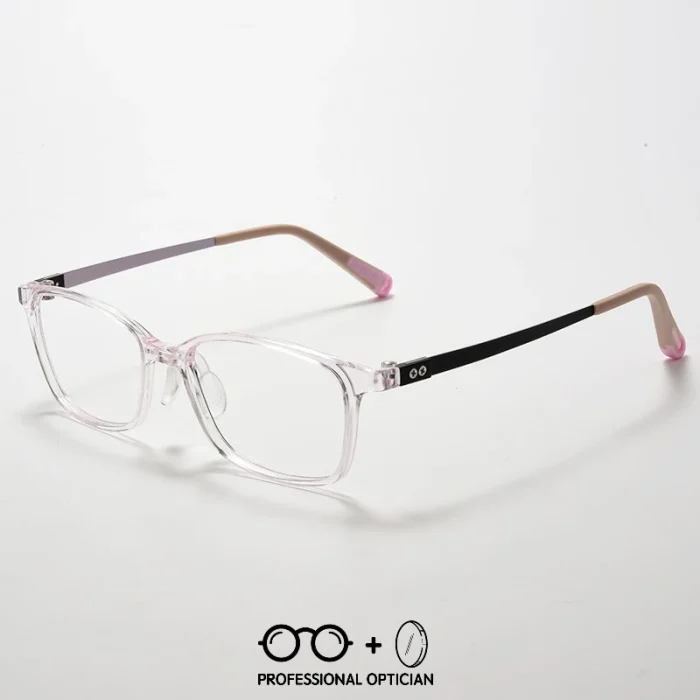 Teenagers Children Students Ultra Light TR + Titanium Myopia Hyperopia Astigmatism Anti Blue Light Optical Glasses - Image 4
