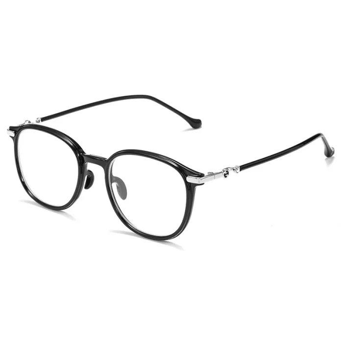 High End Retro Tortoiseshell Round Frame Korean Style Myopia Hyperopia Astigmatism Anti Blue Light Prescription Optical Glasses - Image 12