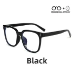 Large Black Frame Fashion Transparent Ultra Light Myopia Hyperopia Astigmatism Anti Blue Light Prescription Optical Glasses - Image 2